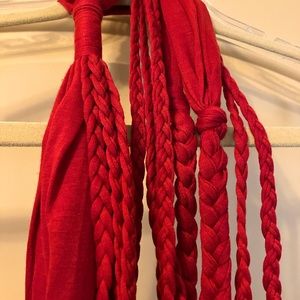 J&X NY Super Soft Scarf “Necklace” Accessory Red